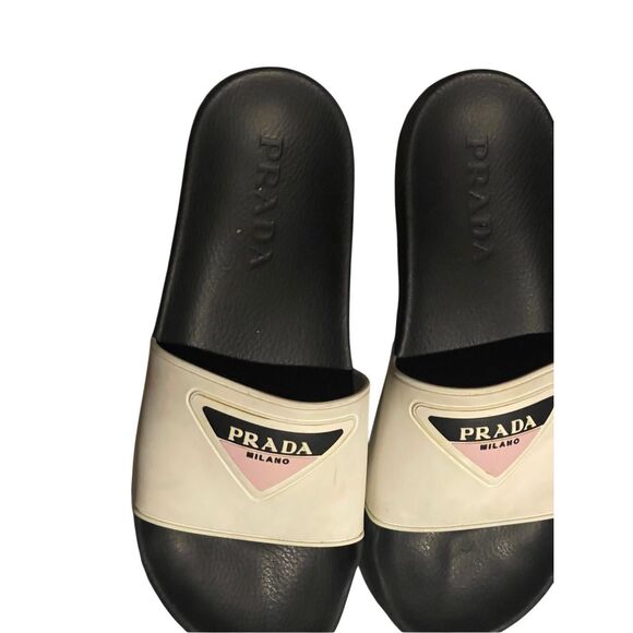 Prada Rubber Slip On Sandal - Picture 3 of 11